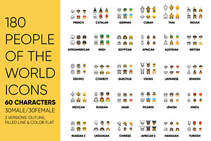 180 People of the world ICONS 