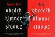 Makhor Metal Blackletter Font, a Blackletter Font by alit design (Thumbnail 17 of 20)