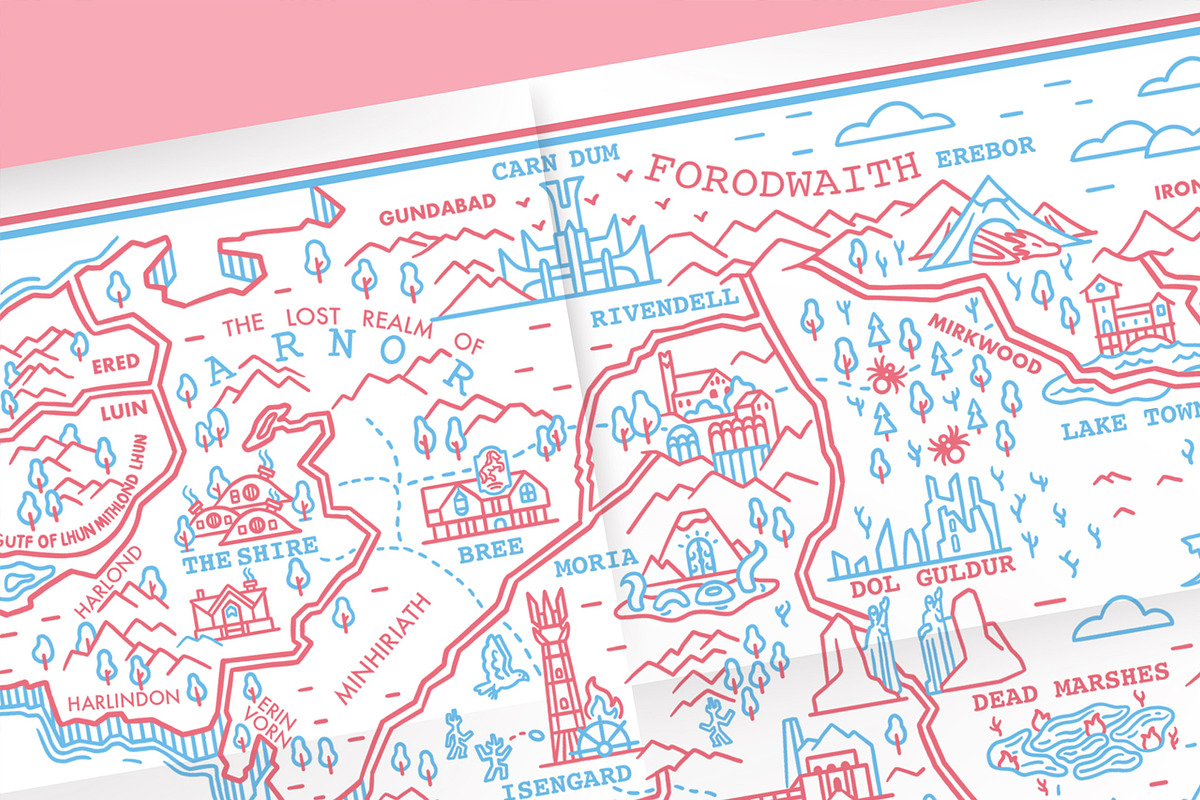 Middle Earth Map, an Object Illustration by Great Glebsby (Photo 5 of 8)