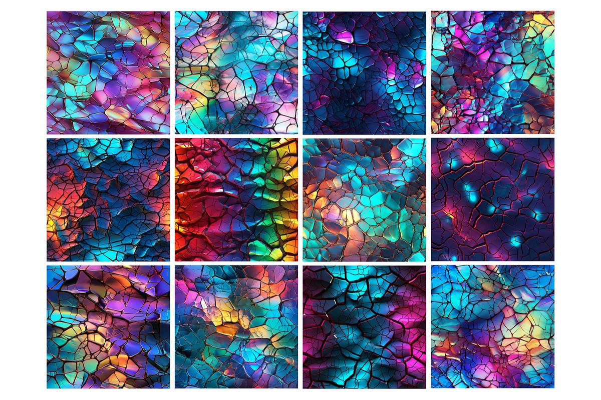 Neon Crack Texture Seamless Pattern, a Pattern Graphic by Forhadx5 (Photo 4 of 11)