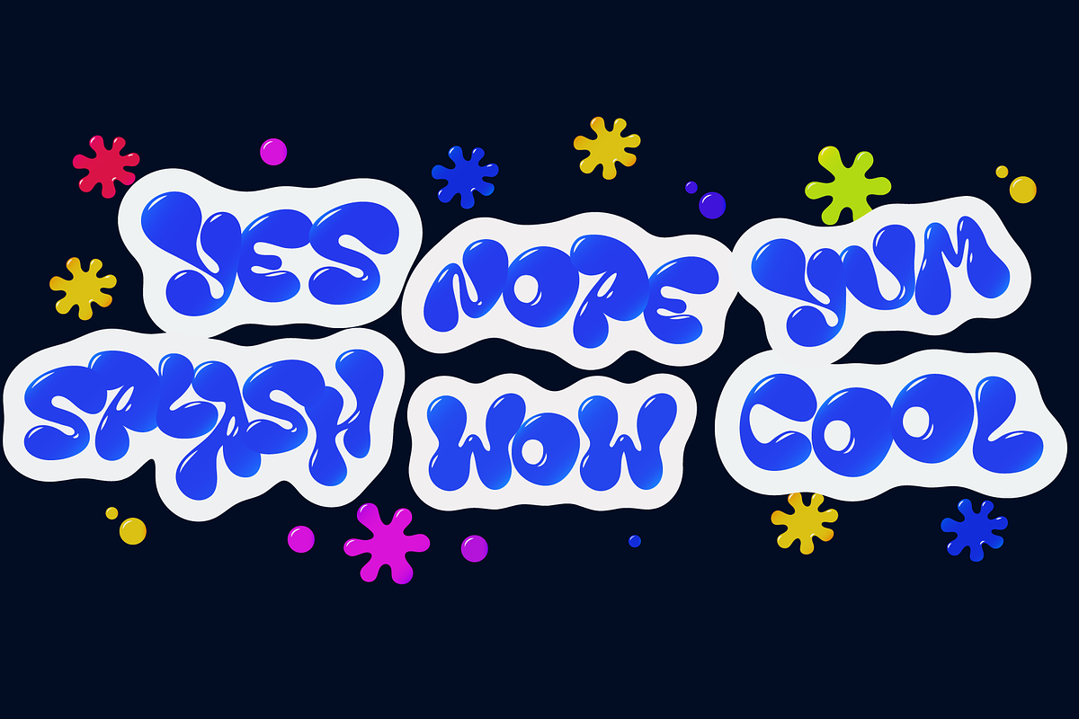 Fluid - Bubble Liquid Font, a Symbol Font by artyway (Photo 5 of 5)