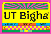 UT Bigha - A Unique Display Font, a Sans Serif Font by Universitype (Thumbnail 1 of 12)