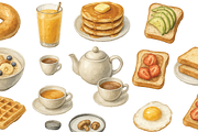 Breakfast Food and Drink Collection, an Object Graphic by RT Studio (Thumbnail 4 of 4)