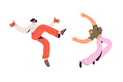 Happy people in free poses set, a Person Illustration by Good Studio (Thumbnail 2 of 7)