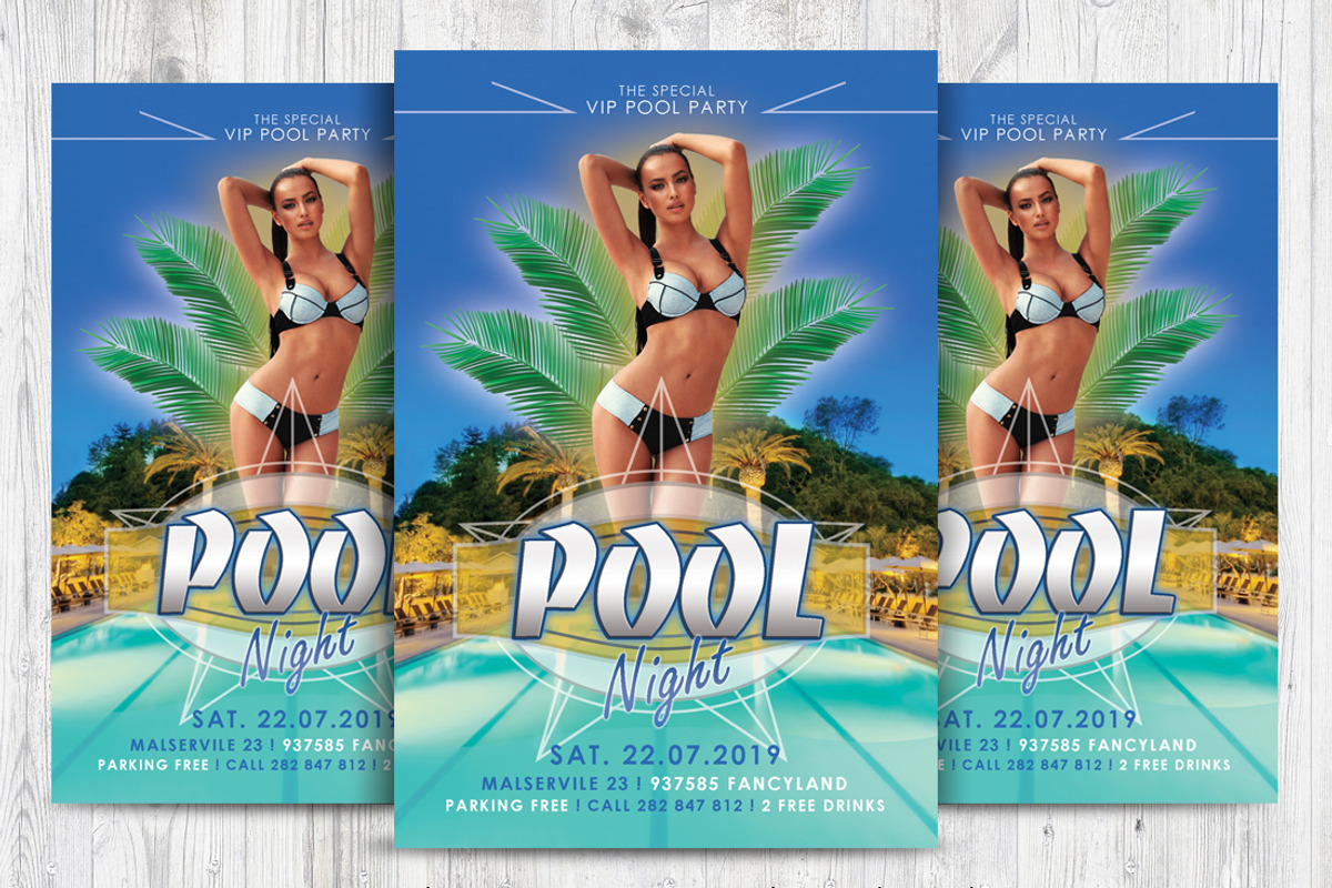 Pool Party Flyer PSD, a Flyer Template by RudanStudio