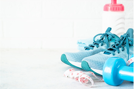 Fitness equipment on white, a Sports & Recreation Photo by Nadia-nb
