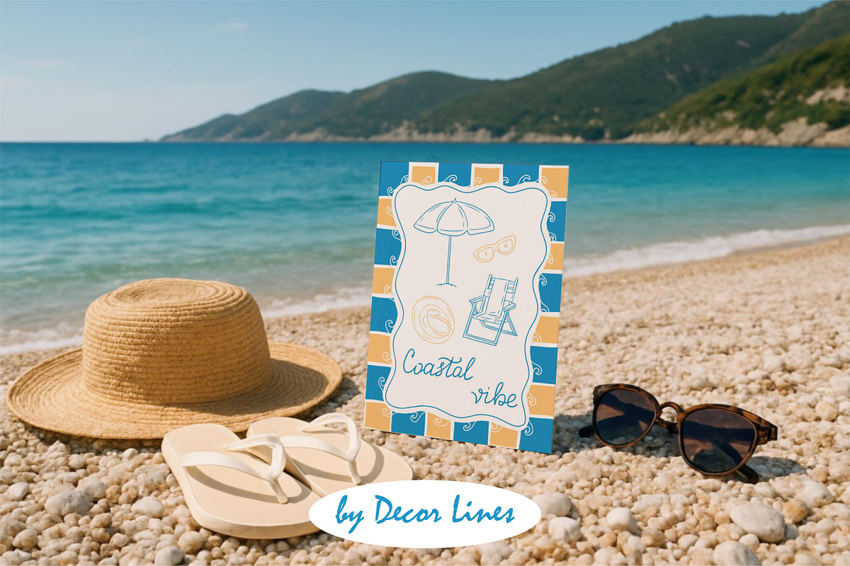 Coastal Vibe Doodles, an Object Illustration by Decor Lines (Photo 9 of 19)