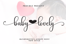 Baby Lovely | Script Font