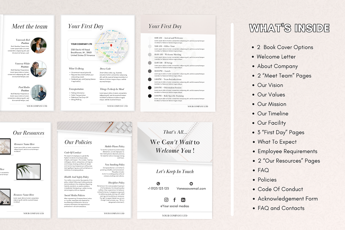 Small Business Employee Handbook, a Branding & Logo Template by PittaFinePrint (Photo 3 of 7)