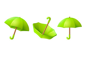 3d umbrellas icons. Render umbrellas, an Object Illustration by Stock-Smart-Start