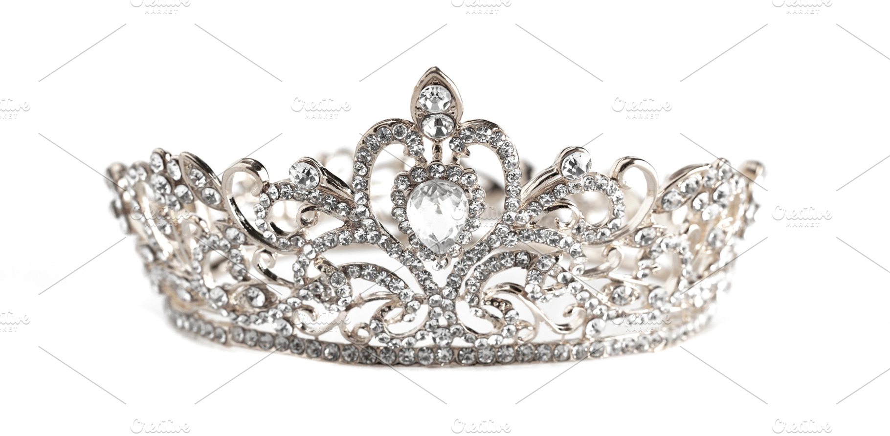 A Silver Crown Isolated on a White Background, a Beauty & Fashion Photo by P Maxwell Photography
