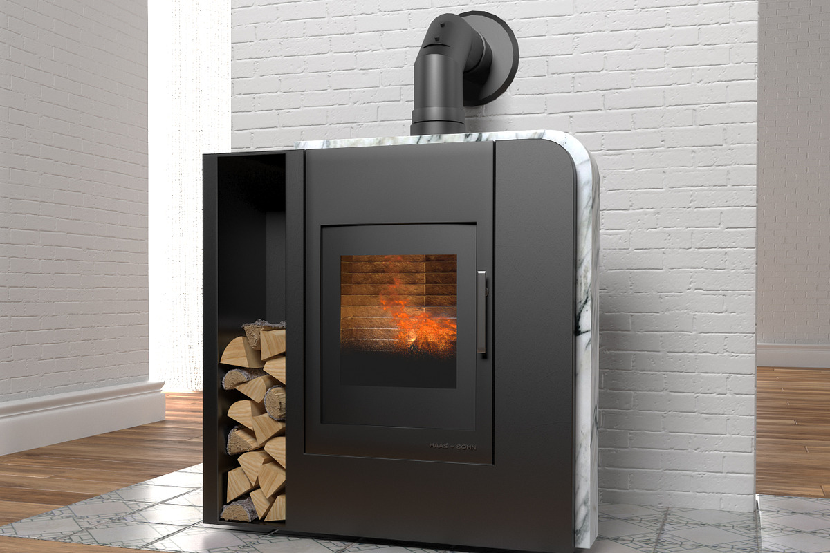 Aruba wood stove, an Object 3D Model by inDahouze (Photo 1 of 8)