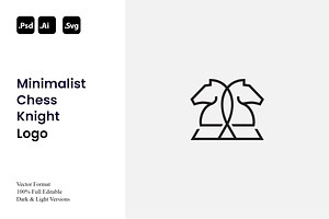 Minimalist Chess Knight Logo, a Branding & Logo Template by Luxury Logos