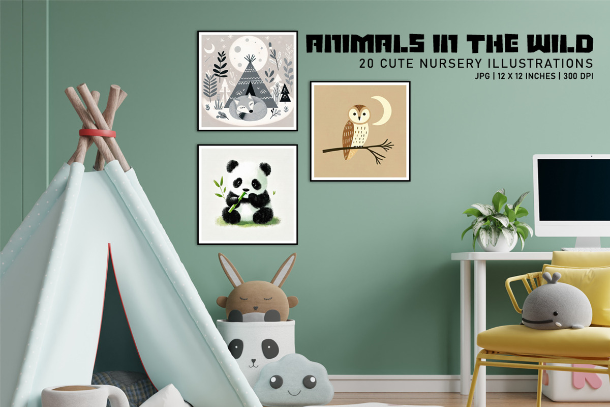 Animals in the Wild, a Decorative Illustration by Digital Art Creations (Photo 8 of 8)