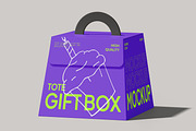 Gift Box Mockup, a Packaging Mockup by Permadi Creative (Thumbnail 3 of 3)