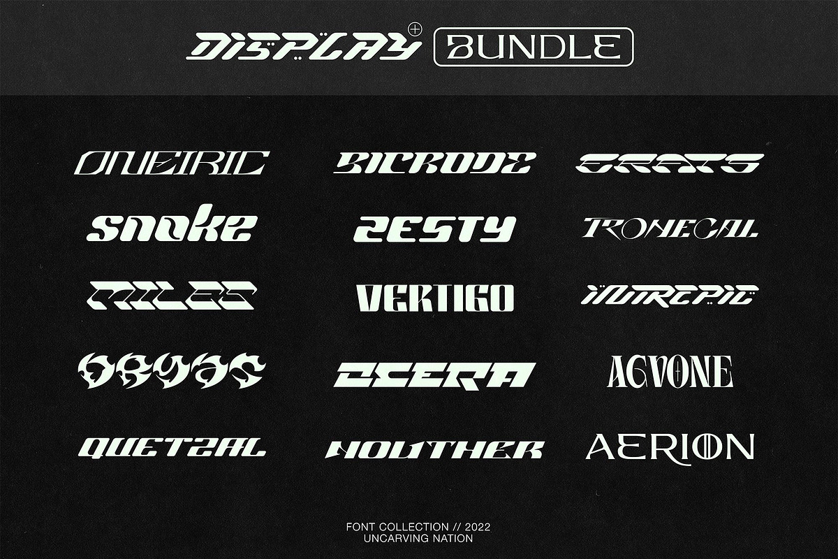 Uncrv Display Bundle, a Font by Uncarving (Photo 1 of 17)