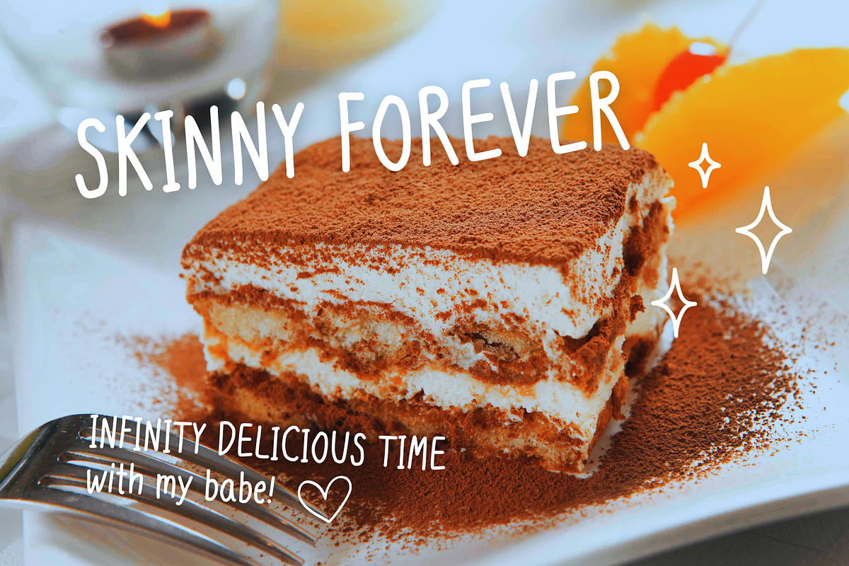 Aniu Skinny Girl  Handwritten Font, a Handwritten Font by aniunova (Photo 6 of 7)
