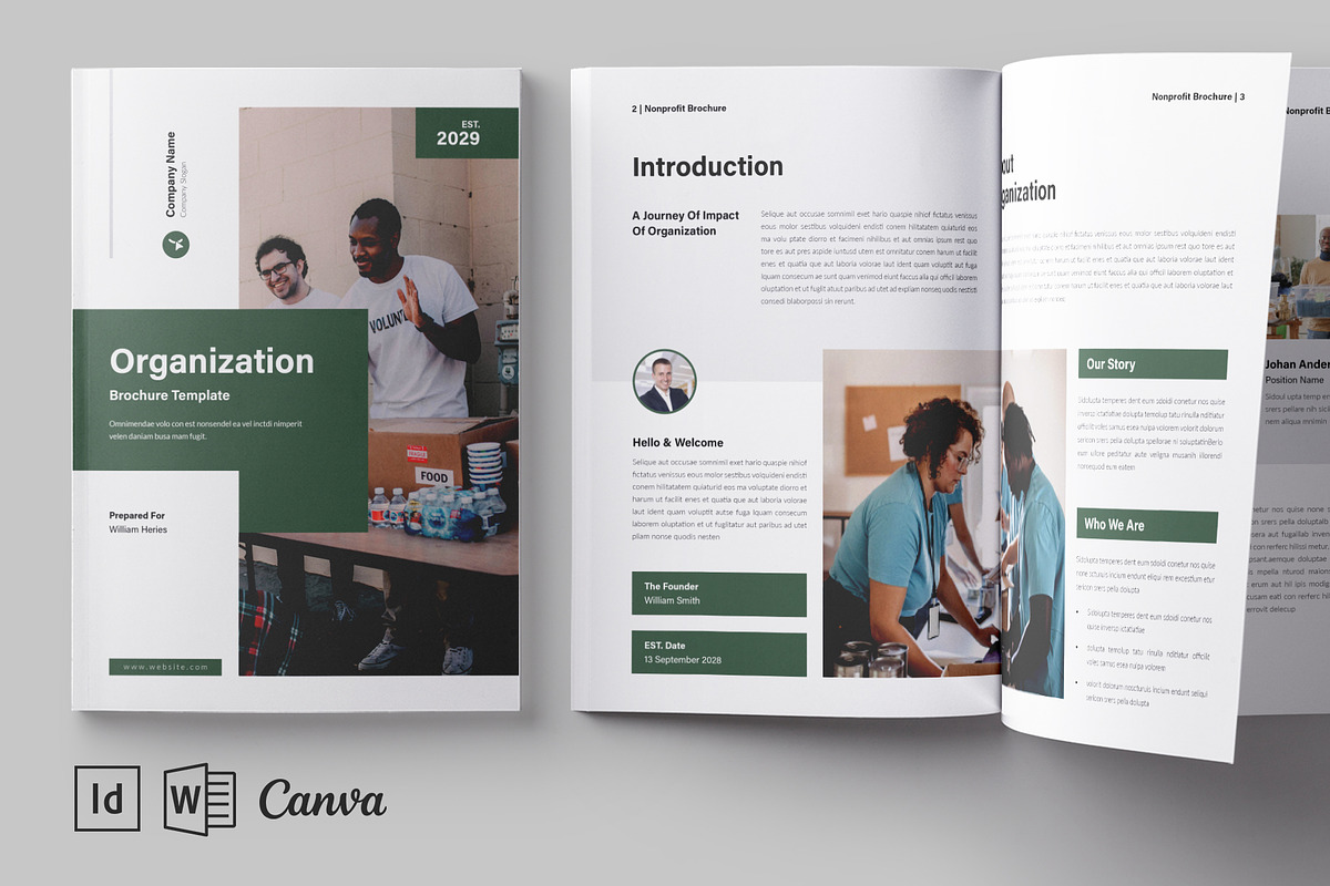 Nonprofit Brochure | Canva & Word, a Brochure Template by HiveArts (Photo 1 of 9)