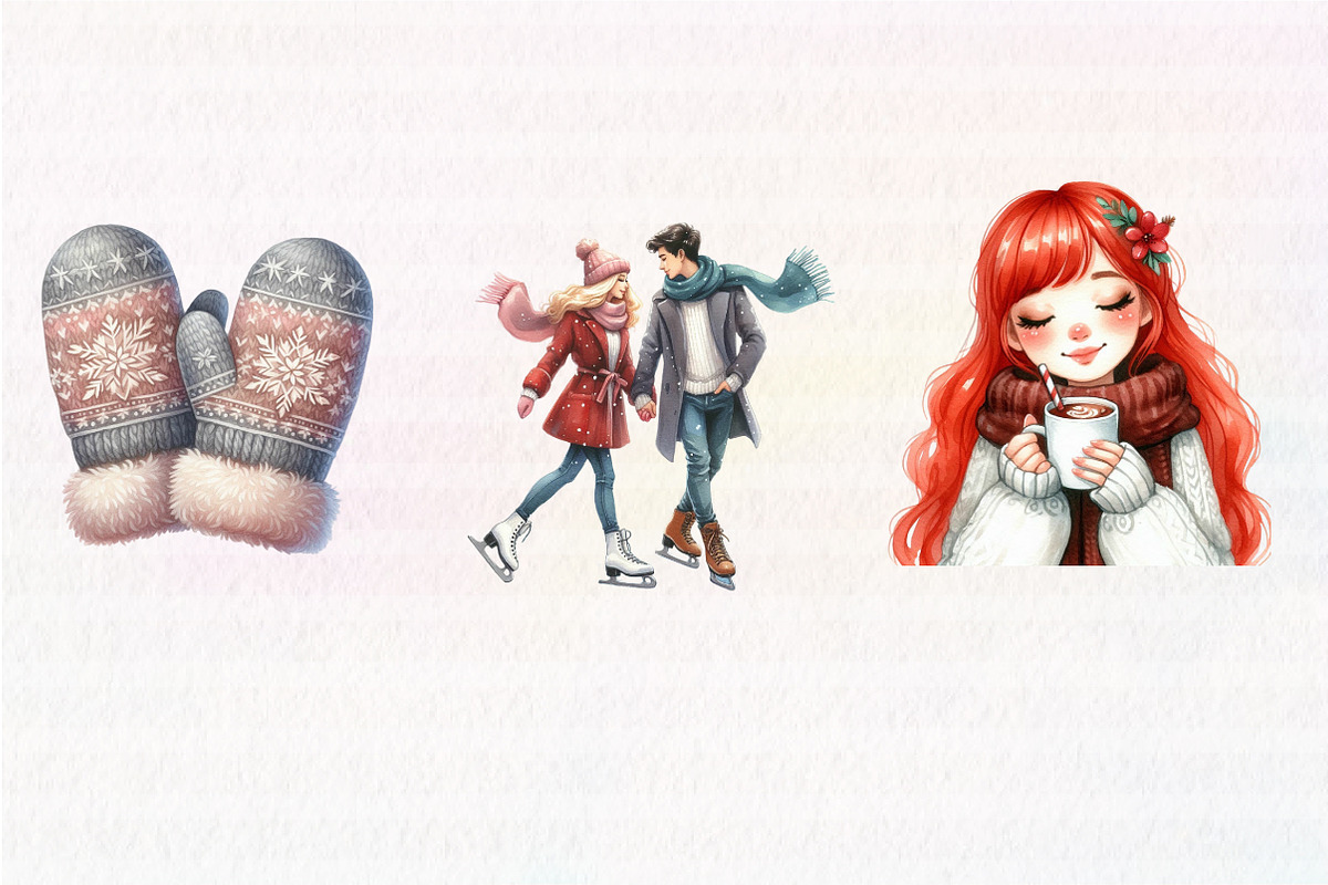 Cozy Winter Clipart, an Illustration by CreationArt (Photo 5 of 5)