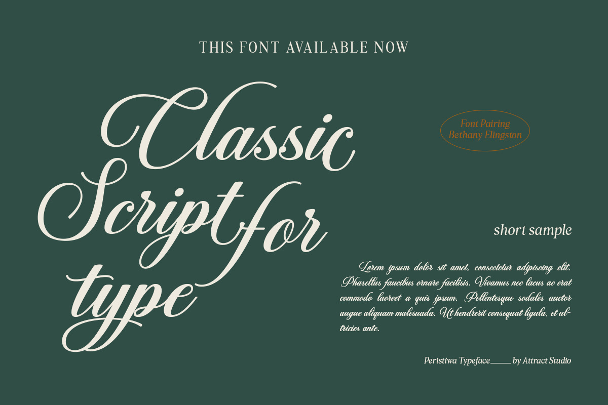 Peristiwa Script, a Script Font by Attract Studio (Photo 4 of 15)