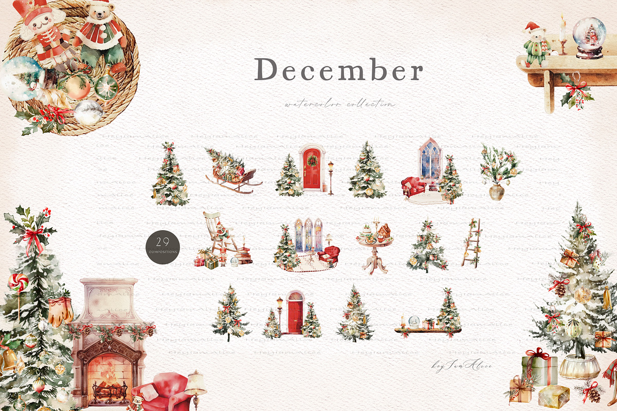 December Christmas, a Decorative Illustration by heyiamalice (Photo 3 of 16)