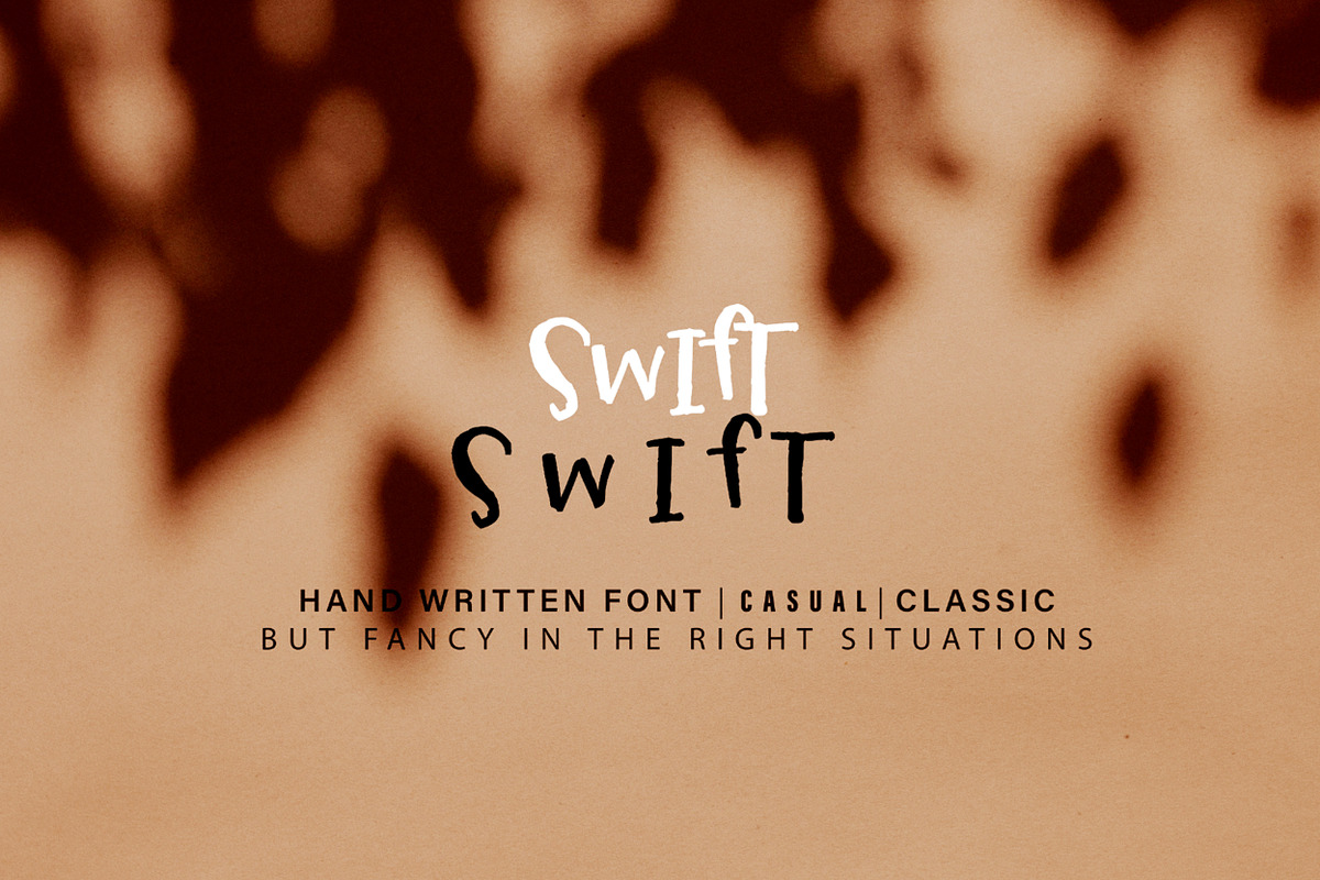 Swift French Marker Font + Squiggles