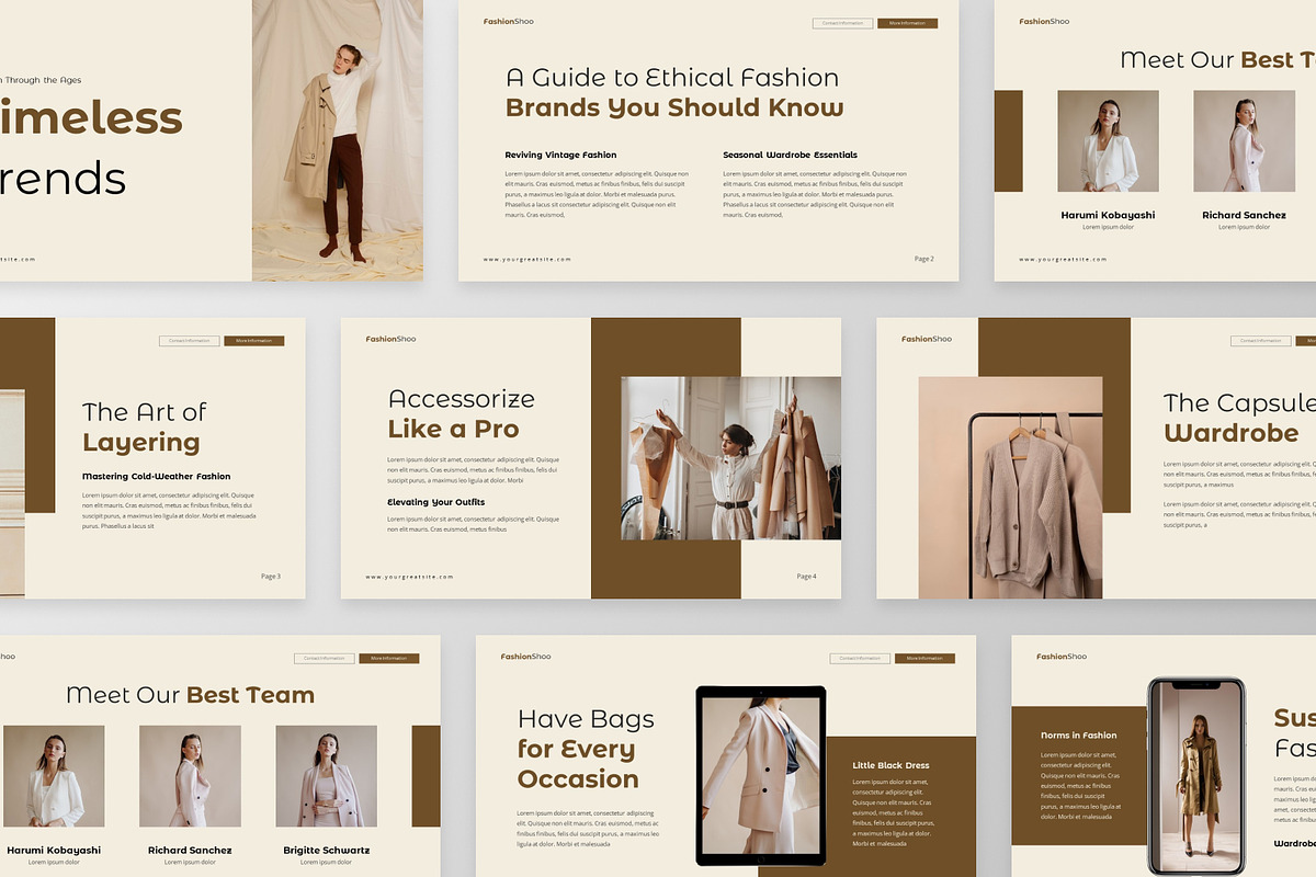 Minimalist Fashion Google Slide Temp, a Presentation Template by MtvtdArt (Photo 2 of 6)
