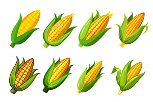 Corn vector illustration set, an Object Graphic by Billah Hub
