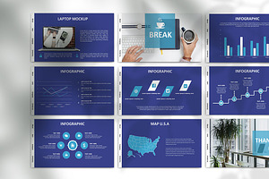 BLUE BUSINESS - Powerpoint