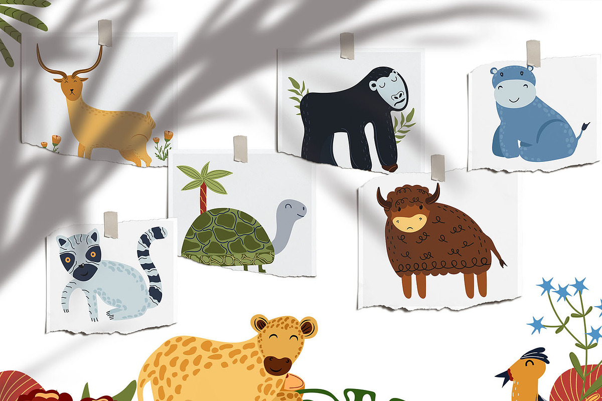 Jungle Animals collection, an Animal Illustration by Usis (Photo 7 of 20)