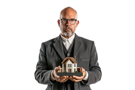 Confident businessman presenting, a Business Photo by Ylivdesign