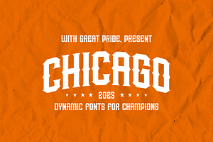 Chicago Display Sports Font