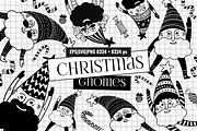 Christmas Gnomes Hand Drawn Set, an Illustration by Art's and patterns (Thumbnail 1 of 7)