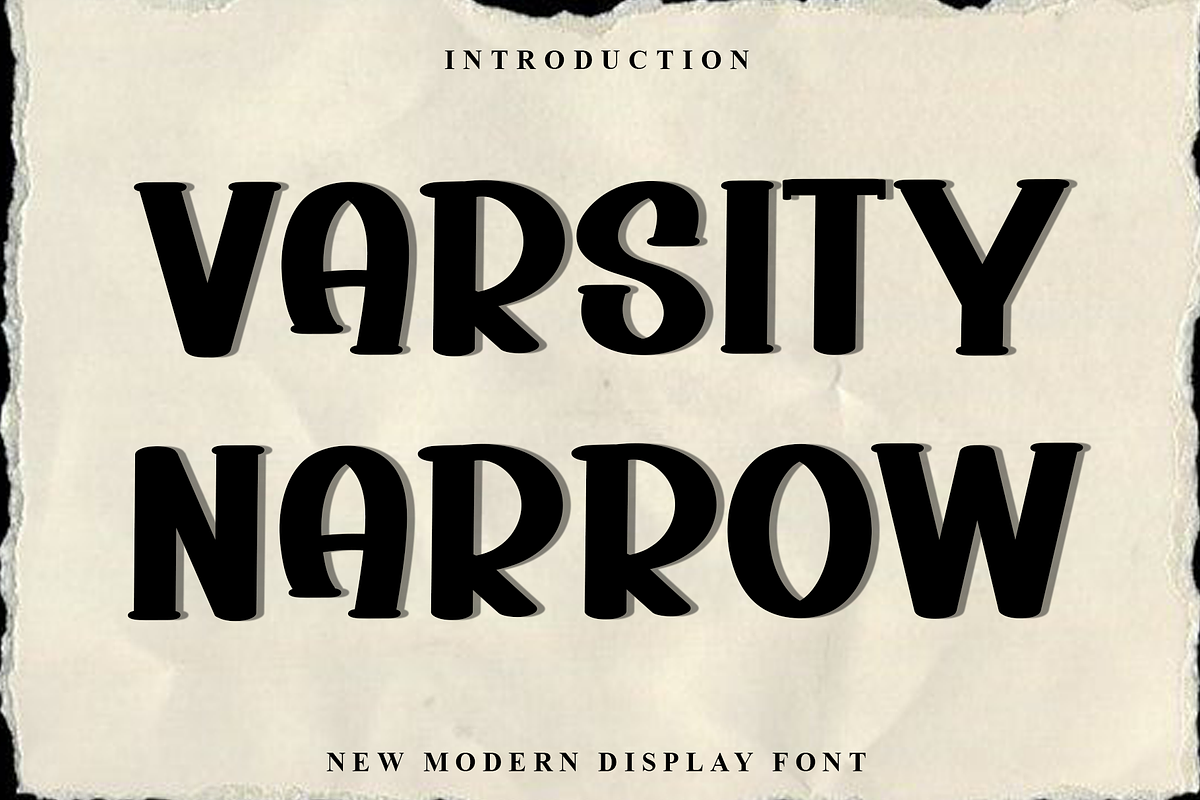 Varsity Narrow, a Script Font by InermediaSTUDIO (Photo 1 of 8)
