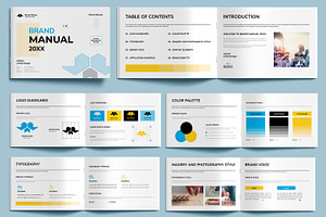 Brand Manual Guidelines Book, a Brochure Template by MightyDesign