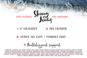 Skinny Jeans Font Trio