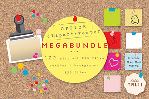 OFFICE CORK BOARD MOCK UP BUNDLE