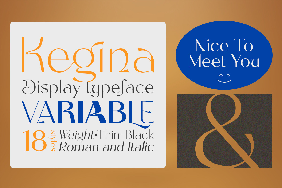 Kegina - Font Family, a Sans Serif Font by Attract Studio (Photo 6 of 18)
