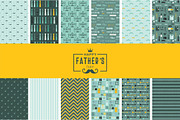 Father's Day Seamless Patterns, a Decorative Illustration by jenny lipets (Thumbnail 6 of 6)