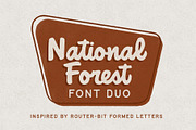 National Forest Font Duo, a Script Font by Rachel Kick (Thumbnail 1 of 12)