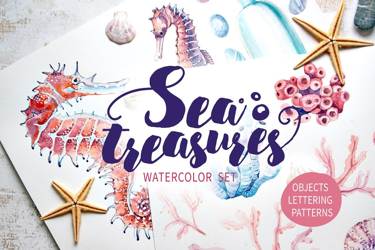 UNDERWATER BUNDLE 50%off, an Animal Illustration by Lemaris (Photo 4 of 5)