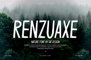 Renzuaxe - Nature Font, a Handwritten Font by QR Design Studio (Thumbnail 1 of 6)