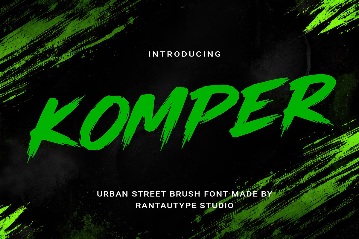 Komper Urban Street Font, a Handwritten Font by RantautypeStudio (Photo 1 of 15)