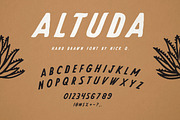 Altuda Hand Drawn Font, a Font by nickqtx (Thumbnail 2 of 3)