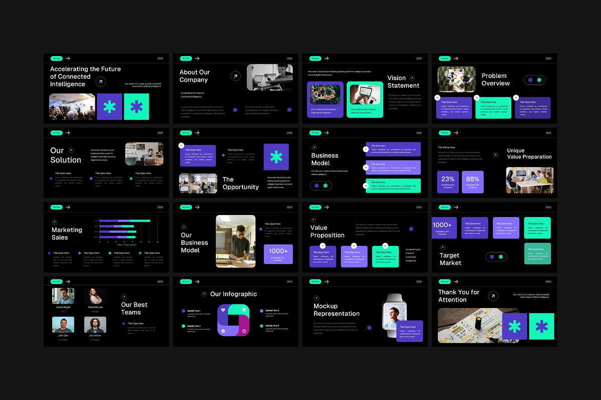 Futuristic Tech Startup Pitch Deck, a Presentation Template by Eklip Studio (Photo 6 of 6)