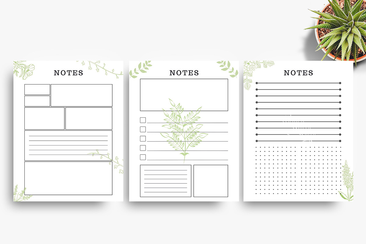 Digital Notebook Pages, a Stationery Template by Ultimate Template Shop (Photo 6 of 8)
