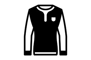 Sleeve shirt solid icon, a Solid Icon by Creative priyanka