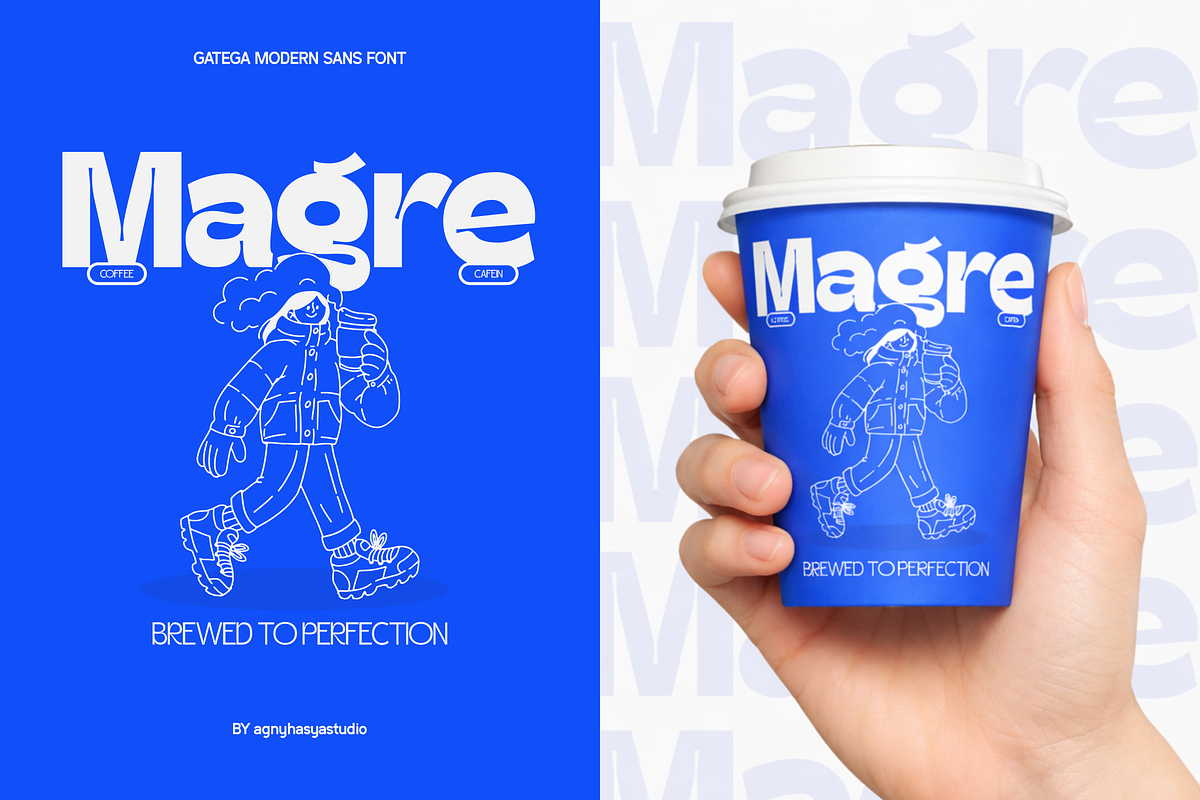 Gatega - Modern Inktrap Sans Family, a Sans Serif Font by agnyhasyastudio (Photo 4 of 15)