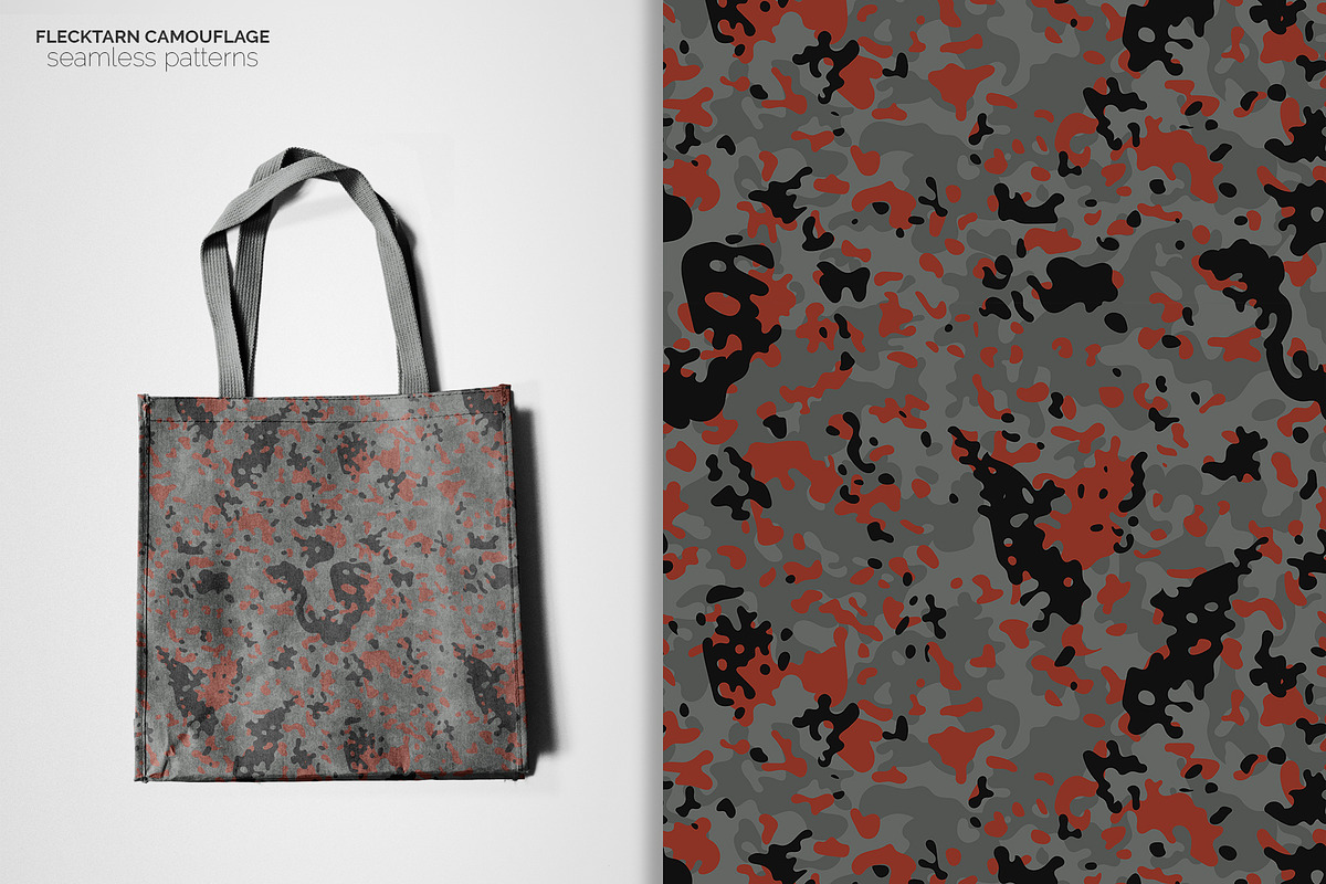 Flecktarn Camo Seamless Patterns, a Pattern Graphic by 3Y_Design (Photo 5 of 6)