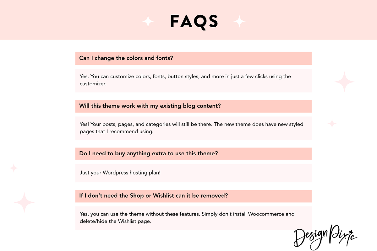 Wordpress Blog Theme - Sasha Rose, a WordPress Template by Design Pixie (Photo 7 of 9)